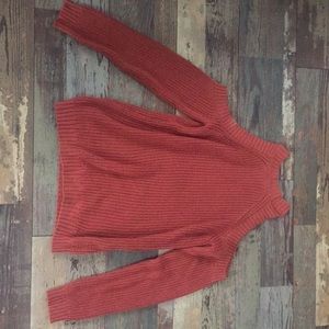 Burnt orange / off the shoulder sweater